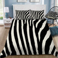 Zebra Stripes Bedding Set (Duvet Cover & Pillow Shams)