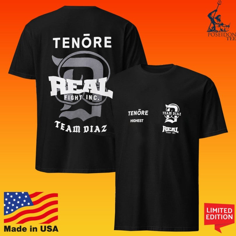 Nate Diaz Tenore Real Fight Inc Team Diaz T-shirt