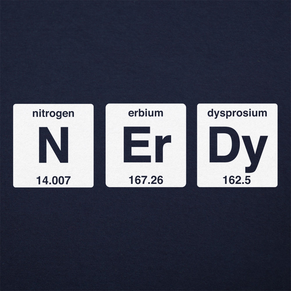 Nerdy Periodic Table Elements Nitrogen Erbium Dysprosium