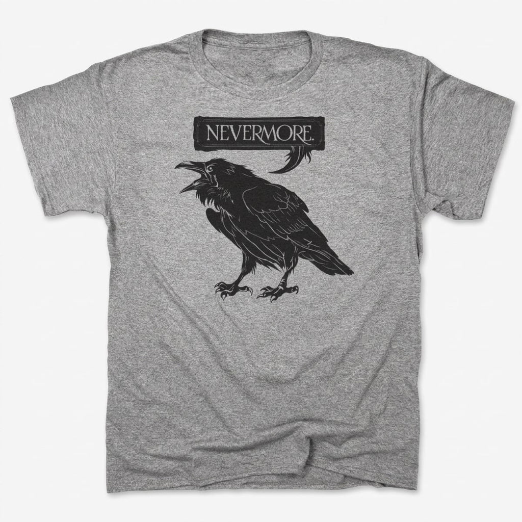 Nevermore Raven Quoting Edgar Allan Poe's Poem