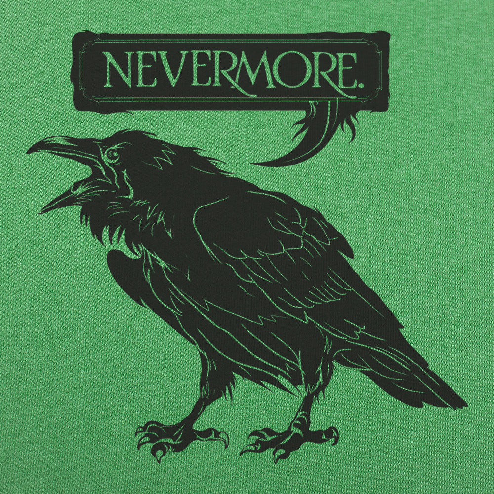 Nevermore Raven Quoting Edgar Allan Poe's Poem