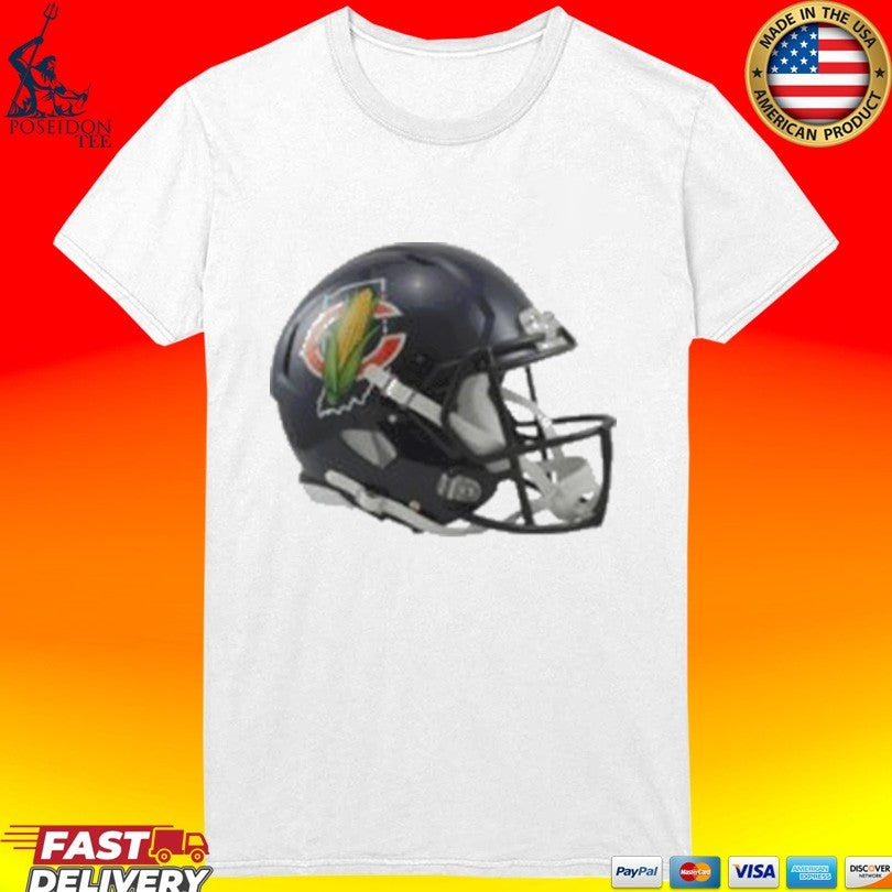 New Chicago Bears Helmets Corn Logo 2026 T-shirt