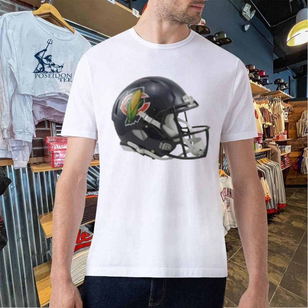 New Chicago Bears Helmets Corn Logo 2026 T-shirt