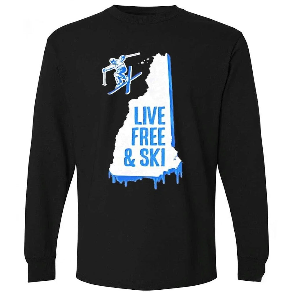 New Hampshire Live Free And Ski Shirts
