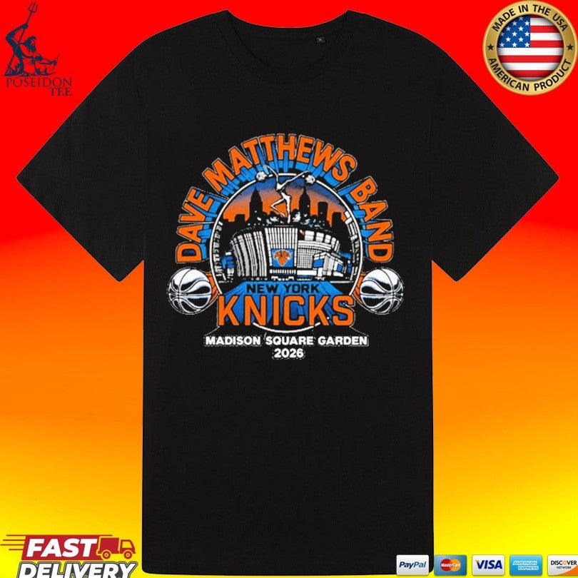New York Knicks 2026 Dave Matthews Band Madison Square Garden T-shirt