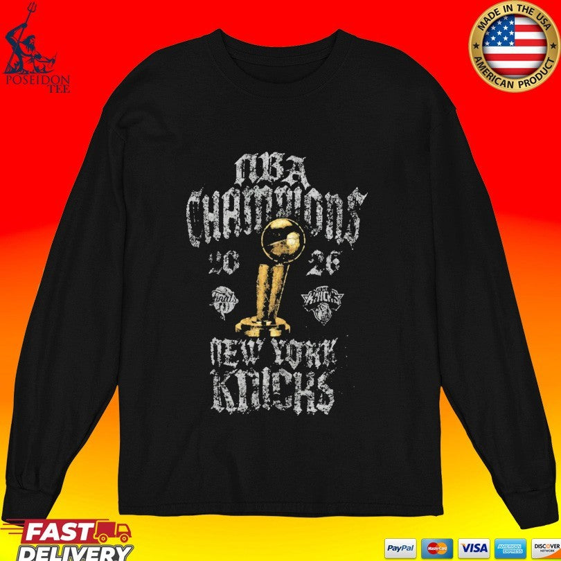 New York Knicks 2026 Nba Finals Champions Locker Room T-shirt