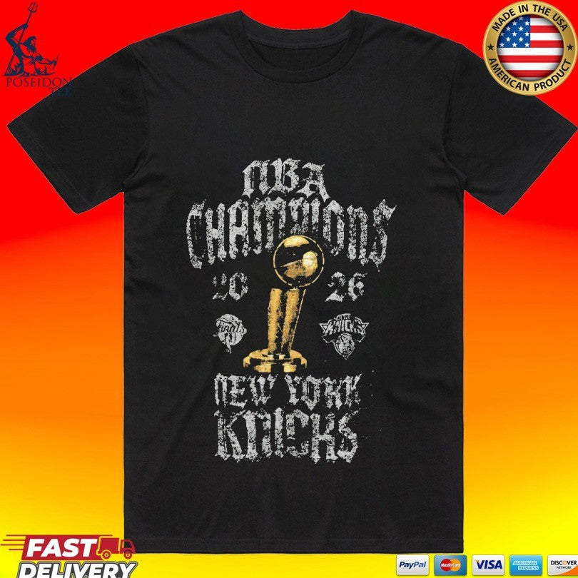 New York Knicks 2026 Nba Finals Champions Locker Room T-shirt