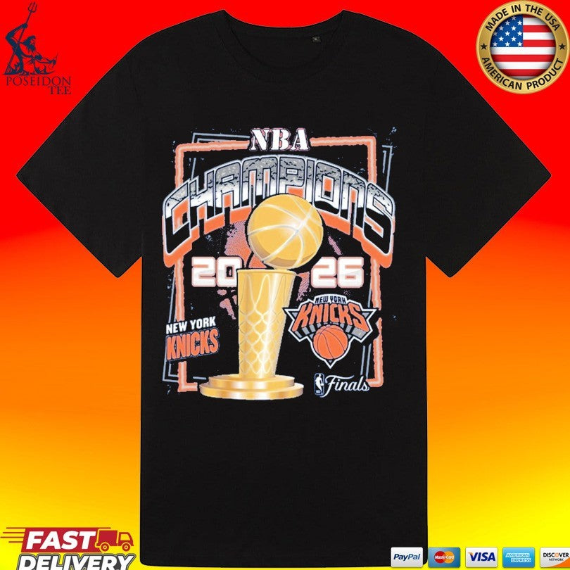 New York Knicks ’47 Blue 2026 Nba Finals Champions Franklin T-shirt