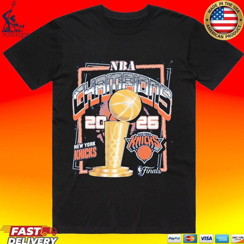 New York Knicks ’47 Blue 2026 Nba Finals Champions Franklin T-shirt