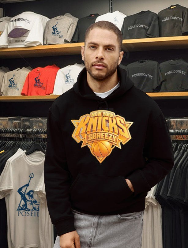 New York Knicks Breezy Golden Logo T-shirt
