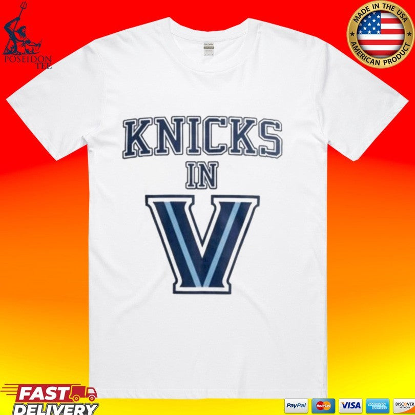 New York Knicks In V Villanova Wildcats T-shirt