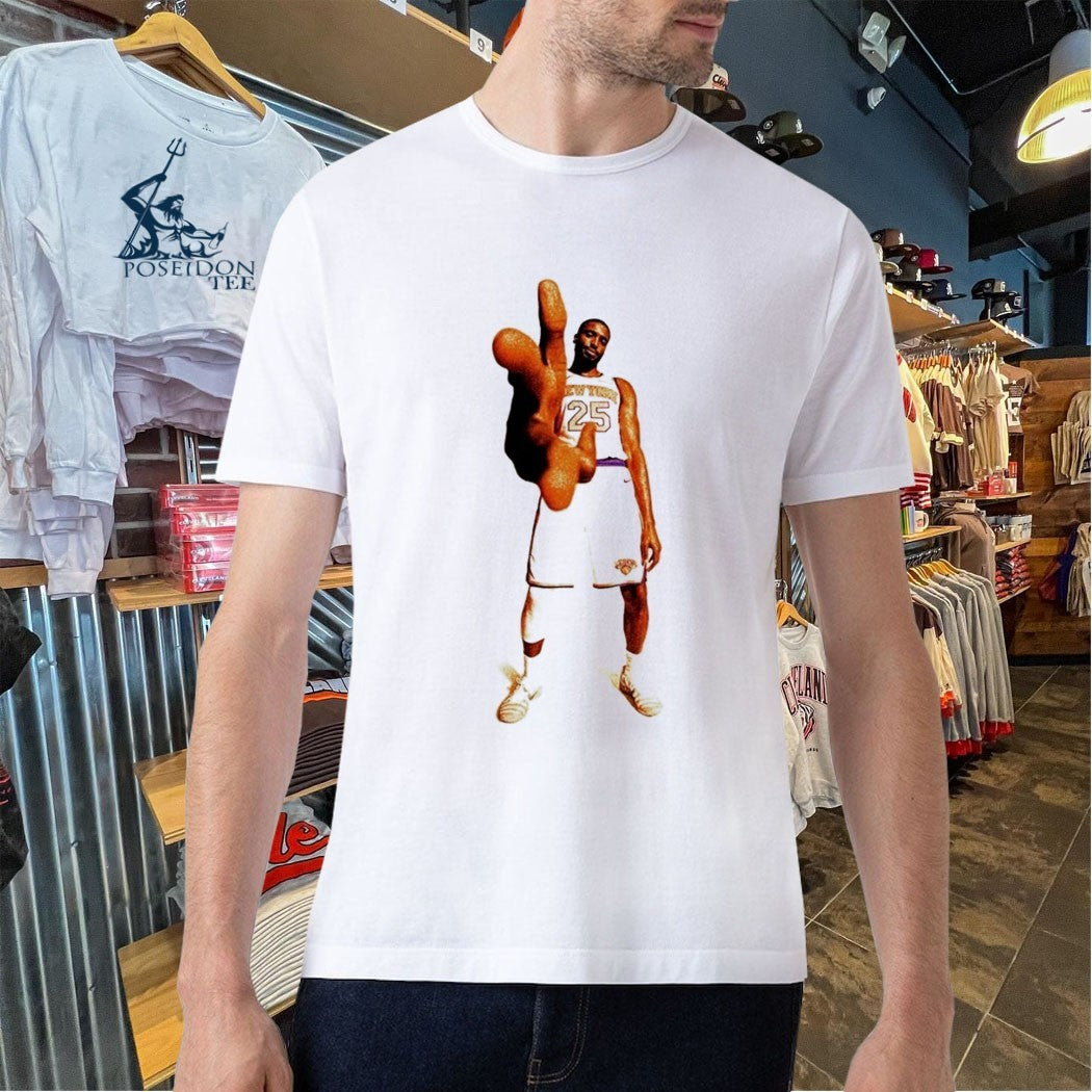 New York Knicks Mikal Bridges Hand Pose T-shirt