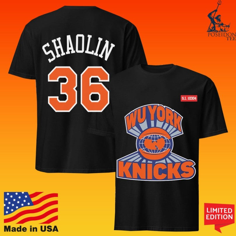 New York Knicks X Wu-tang Black Wu York T-shirt