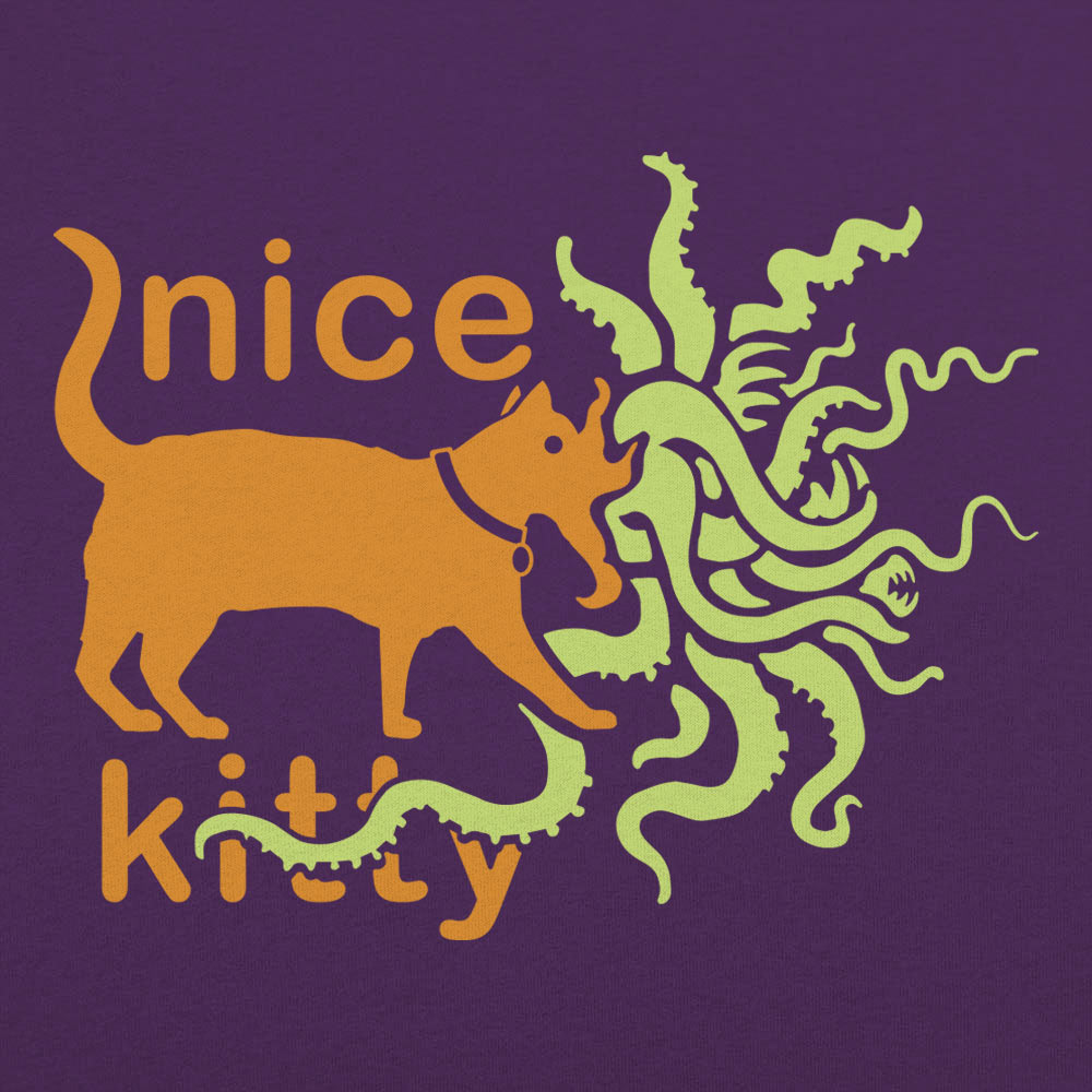 Nice Kitty Cat with Tentacle Monster Mouth