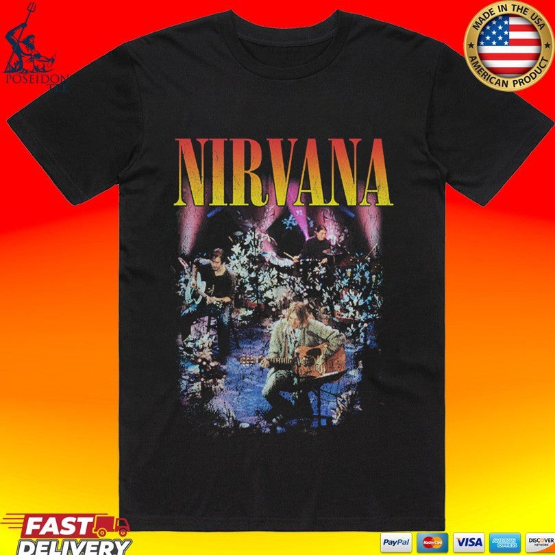 Nirvana Unplugged In New York Album Cover T-shirt