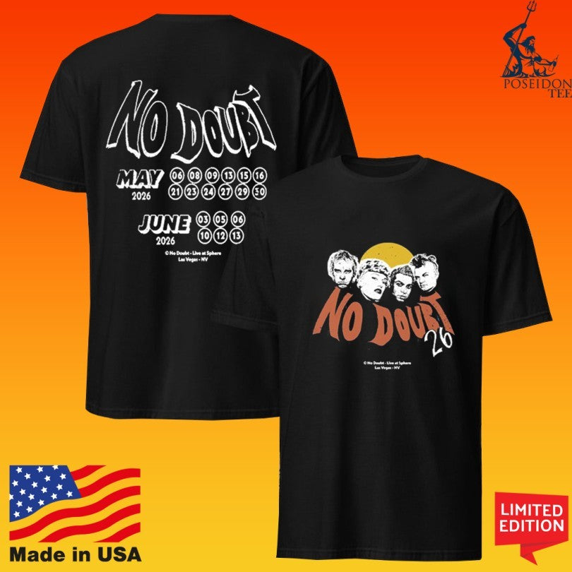No Doubt Tour May June 2026 Sphere Las Vegas Nv T-shirt