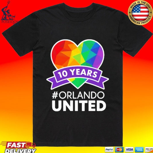 Noah Kahan 10 Years Orlando United Pride T-shirt