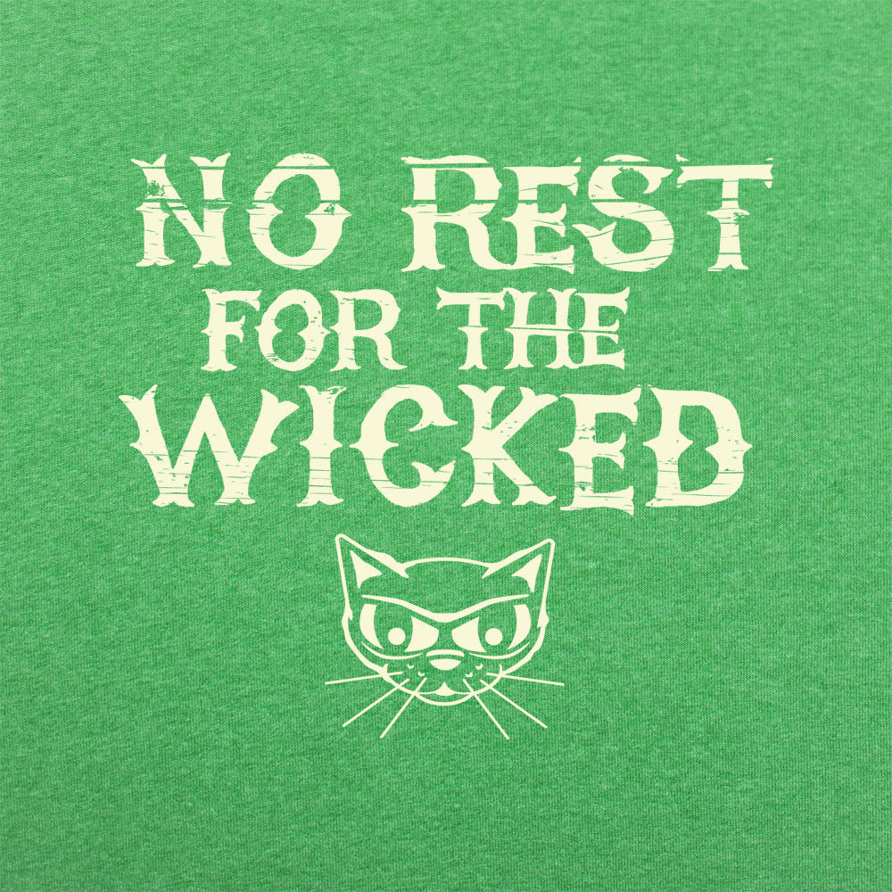No Rest For The Wicked Sly Cat Design
