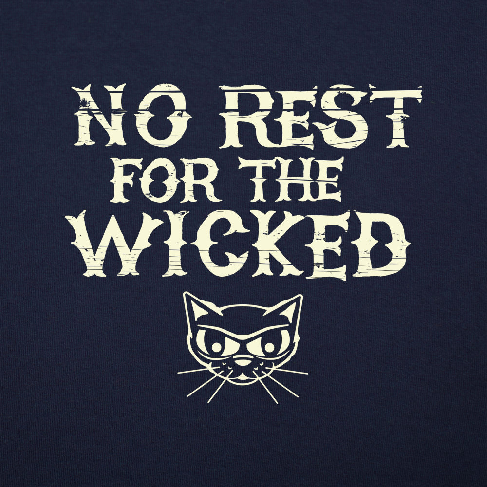 No Rest For The Wicked Sly Cat Design