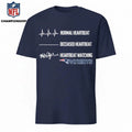 Normal Heartbeat Deceased Heartbeat Heartbeat Watching Patriots Shirt