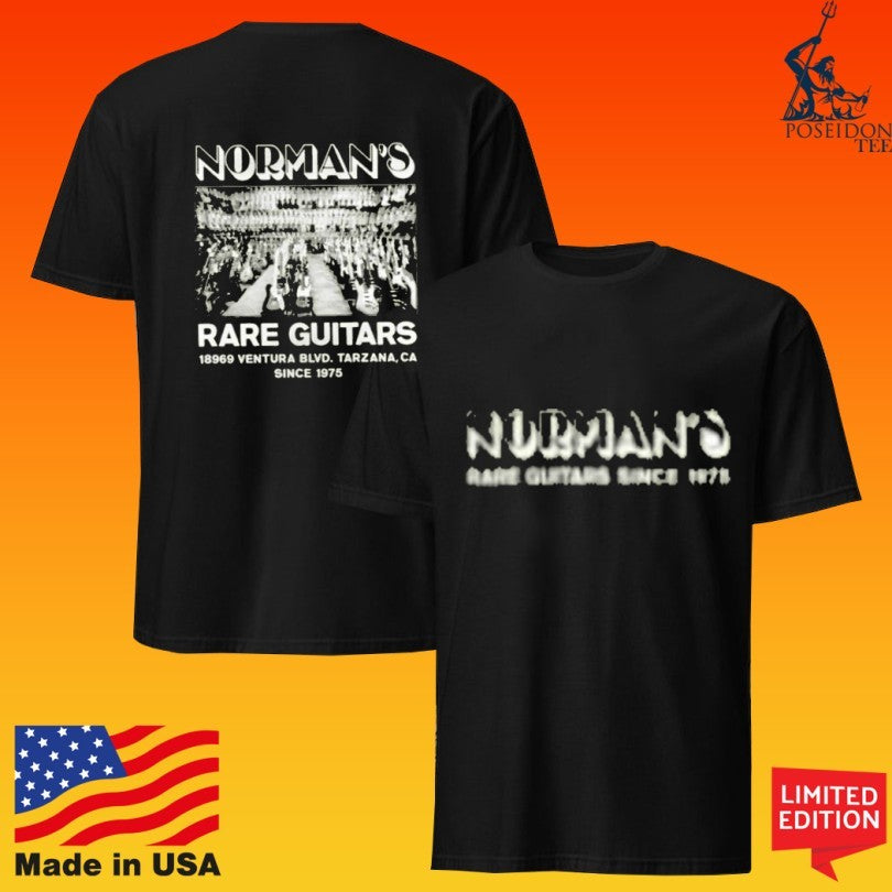 Norman’s Rare Guitars Hemp Green 18969 Ventura Blvd Tarzana Ca Since 1975 T-shirt
