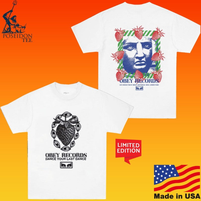 Obey Records Garden Heavyweight T-shirt