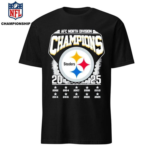 Official AFC North Division Champions 2025 Steelers Shirt