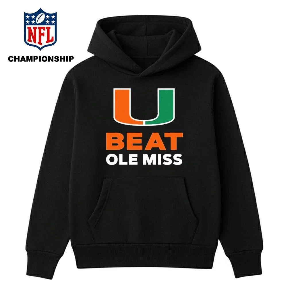Official U Miami Football Beat Ole Miss 2026 Shirt