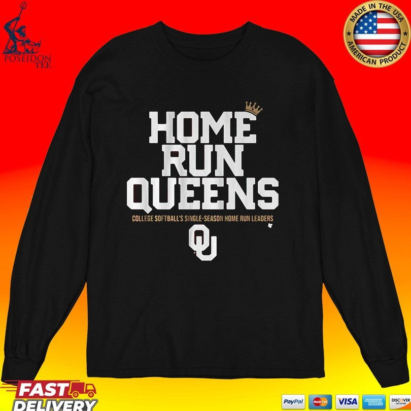 Oklahoma Softball Home Run Queens College Softball Single-season Home Run Leaders T-shirt