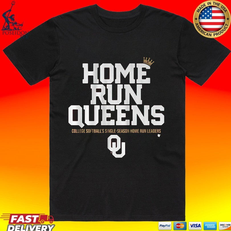 Oklahoma Softball Home Run Queens College Softball Single-season Home Run Leaders T-shirt