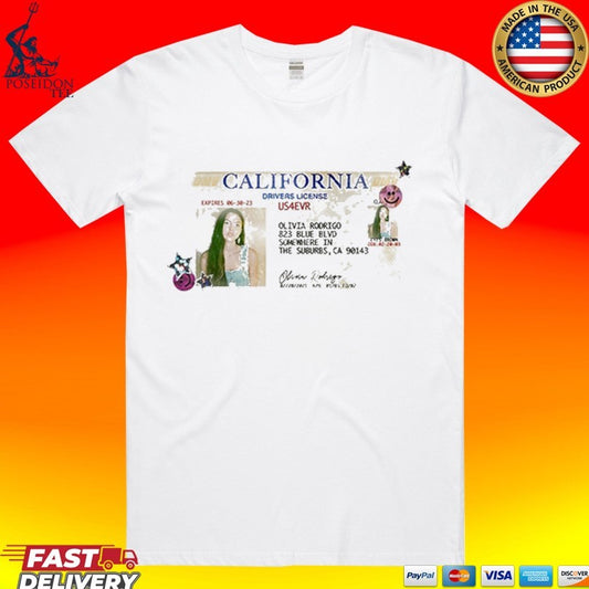 Olivia Rodrigo California Drivers License T-shirt