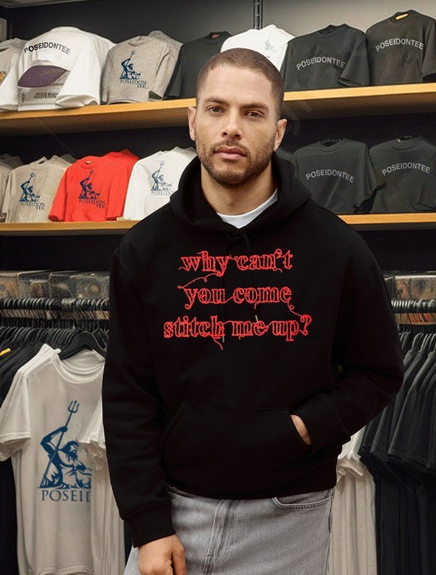 Olivia Rodrigo Why Can’t You Come Stitch Me Up Embroidered T-shirt