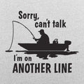 On Another Line Fisherman Fishing Boat Pun