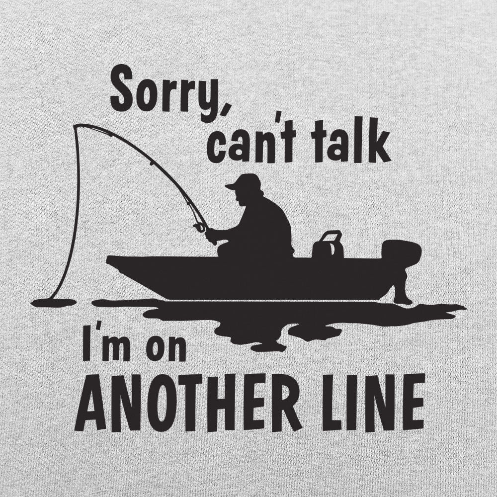 On Another Line Fisherman Fishing Boat Pun