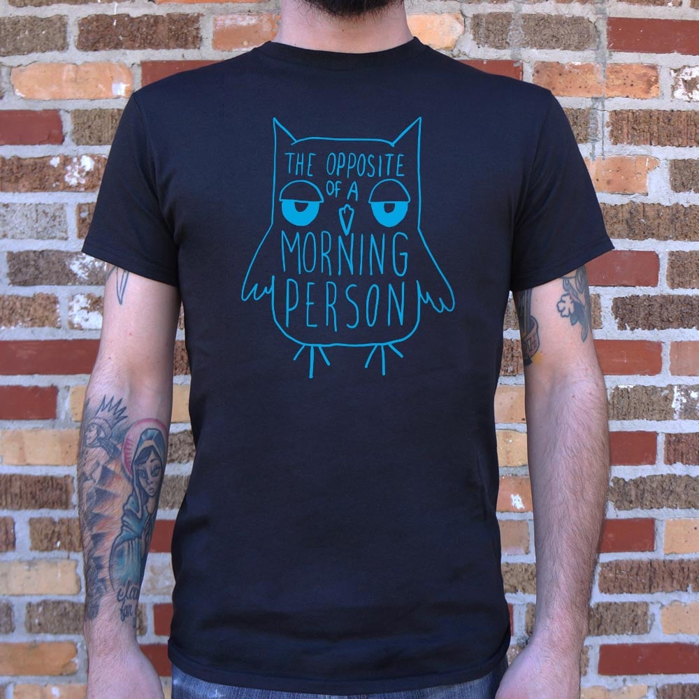 Opposite Of A Morning Person Sleepy Owl