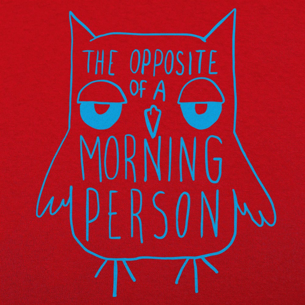 Opposite Of A Morning Person Sleepy Owl