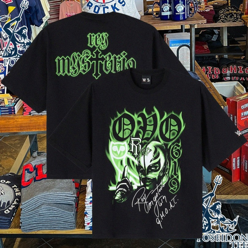 Ovo X Wwe Black Rey Mysterio T-shirt