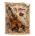 Personalized Viola Blanket, Viola Player Gift, Custom Viola Gift, Violist Blanket, Viola Music Gift, Viola Lover Gift, Viola Musician Gift