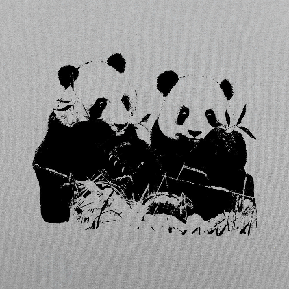 Pandamonium Two Pandas Eating Bamboo