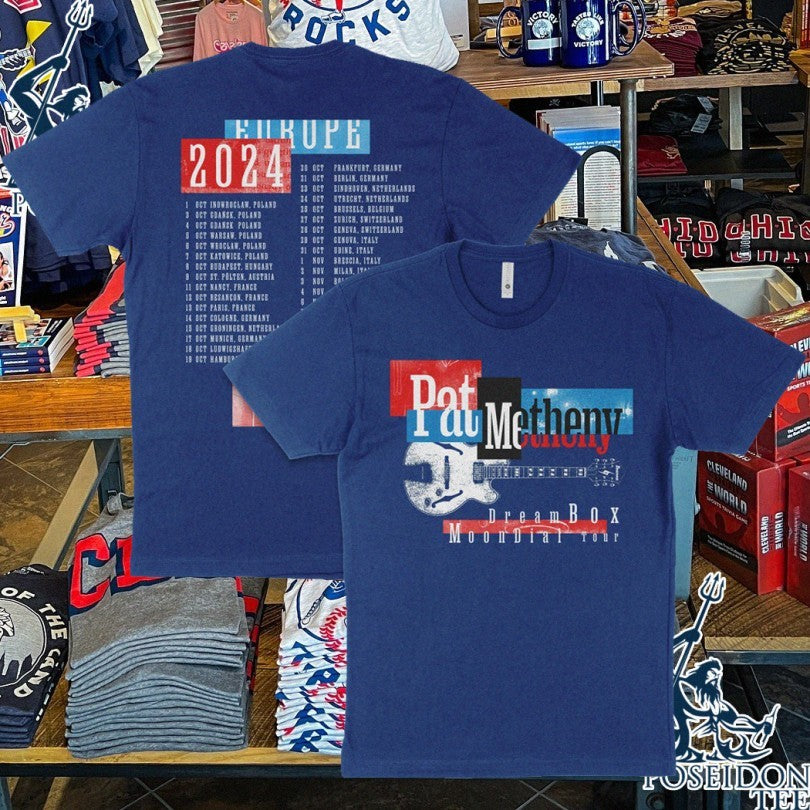 Pat Metheny Dream Box Moondial Europe 2024 Tour T-shirt