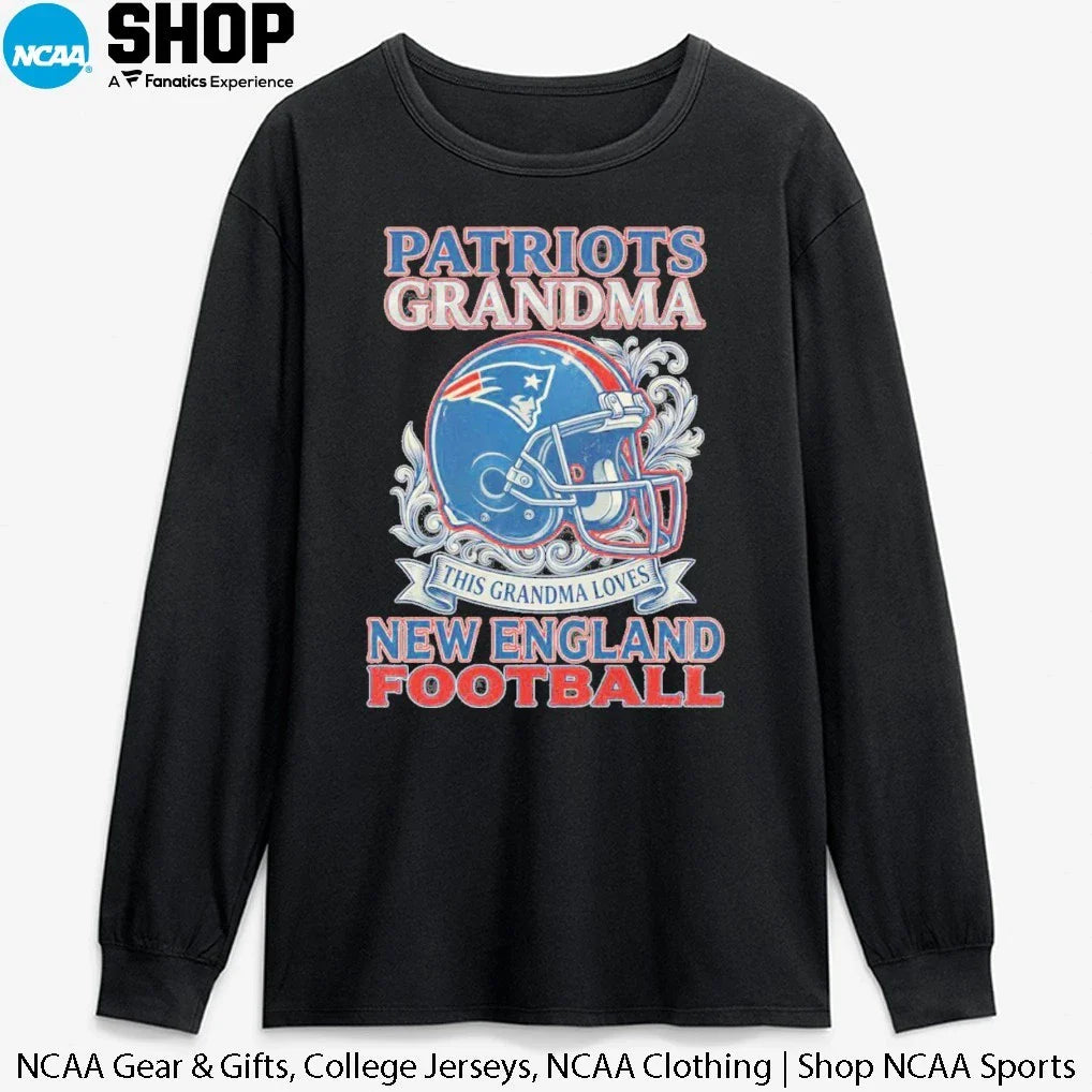 Patriots Grandma This Grandma Loves New England Football Helmet T-Shirt
