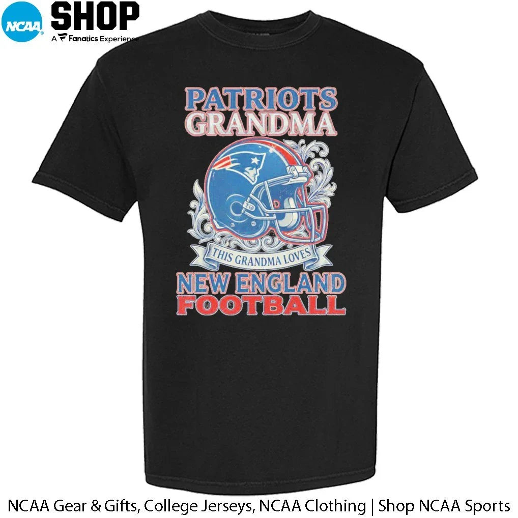 Patriots Grandma This Grandma Loves New England Football Helmet T-Shirt