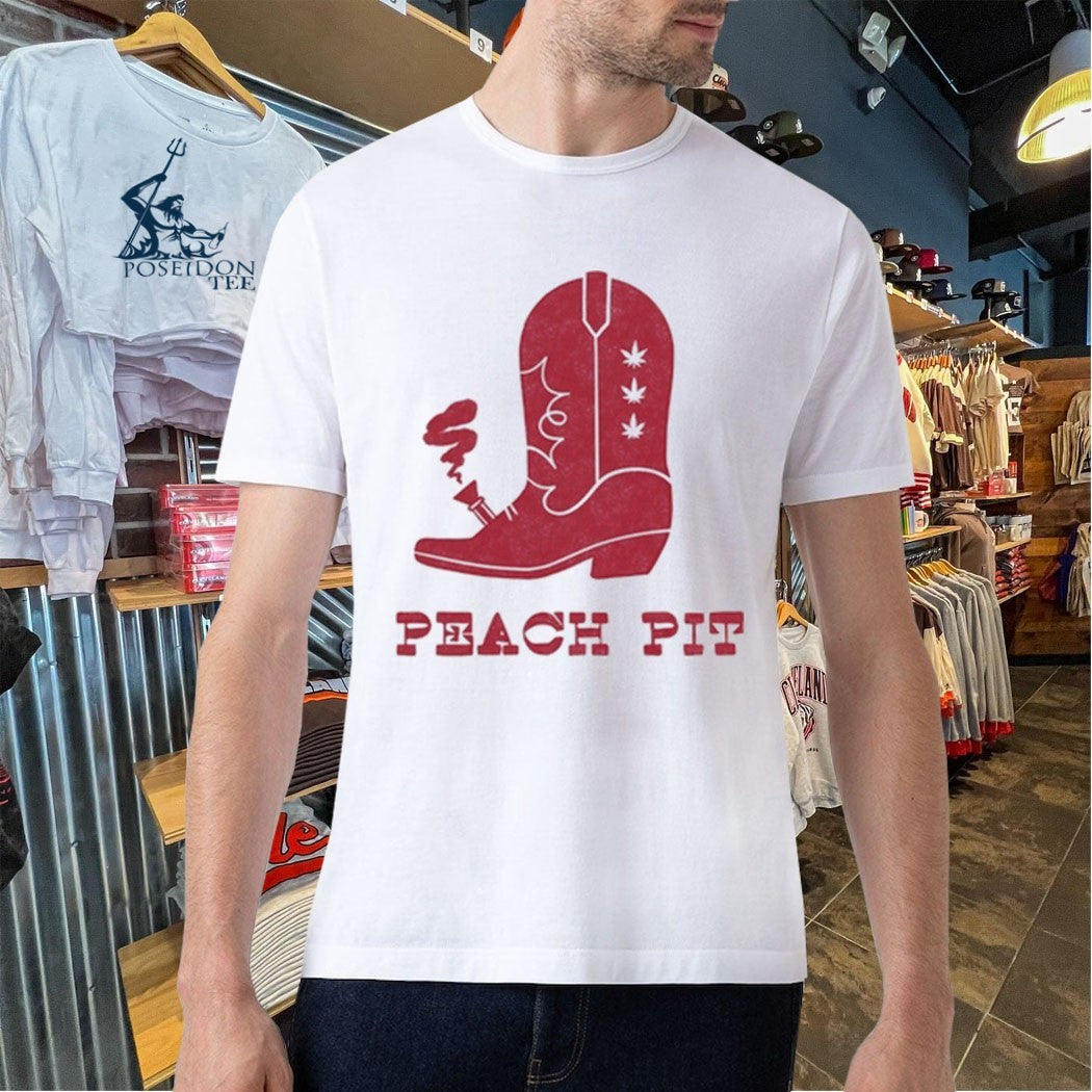 Peach Pit Boot Bong T-shirt