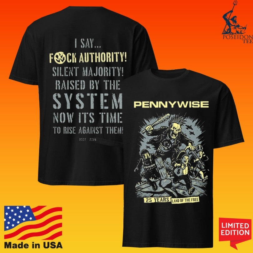 Pennywise Land Of The Free 25yr Anniversary T-shirt