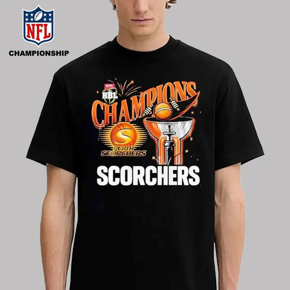 Perth Scorchers 2026 Big Bash League Champions Celebarte Shirt