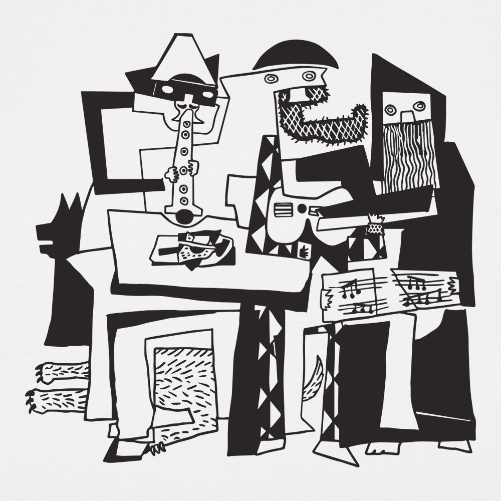 Picasso Three Musicians Cubist Painting 1921