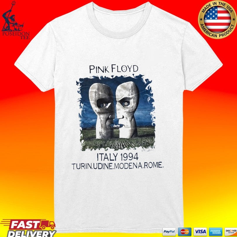 Pink Floyd Italy 1994 Turin Udine Modena Rome T-shirt