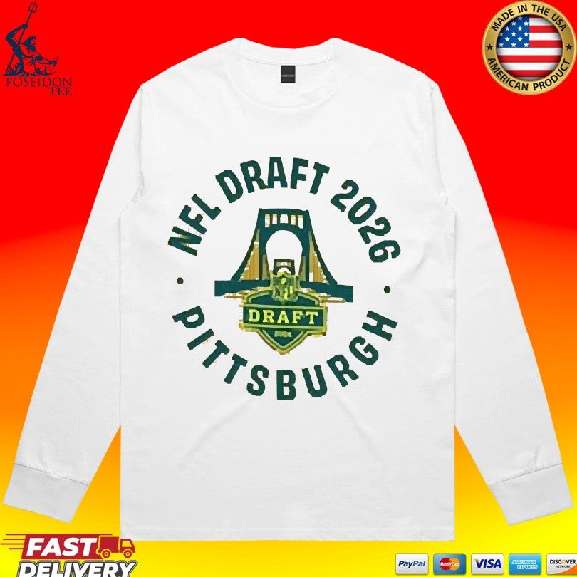 Pittsburgh Steelers NFL Draft 2026 Bridge T-shirt