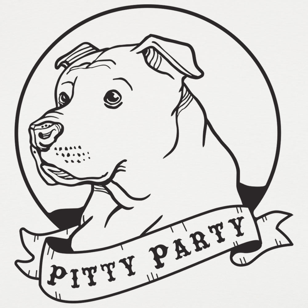 Pitty Party Pit Bull Dog Portrait
