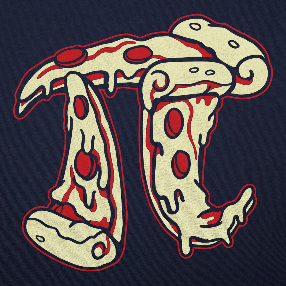 Pizza Pi Symbol Made of Pizza Slices